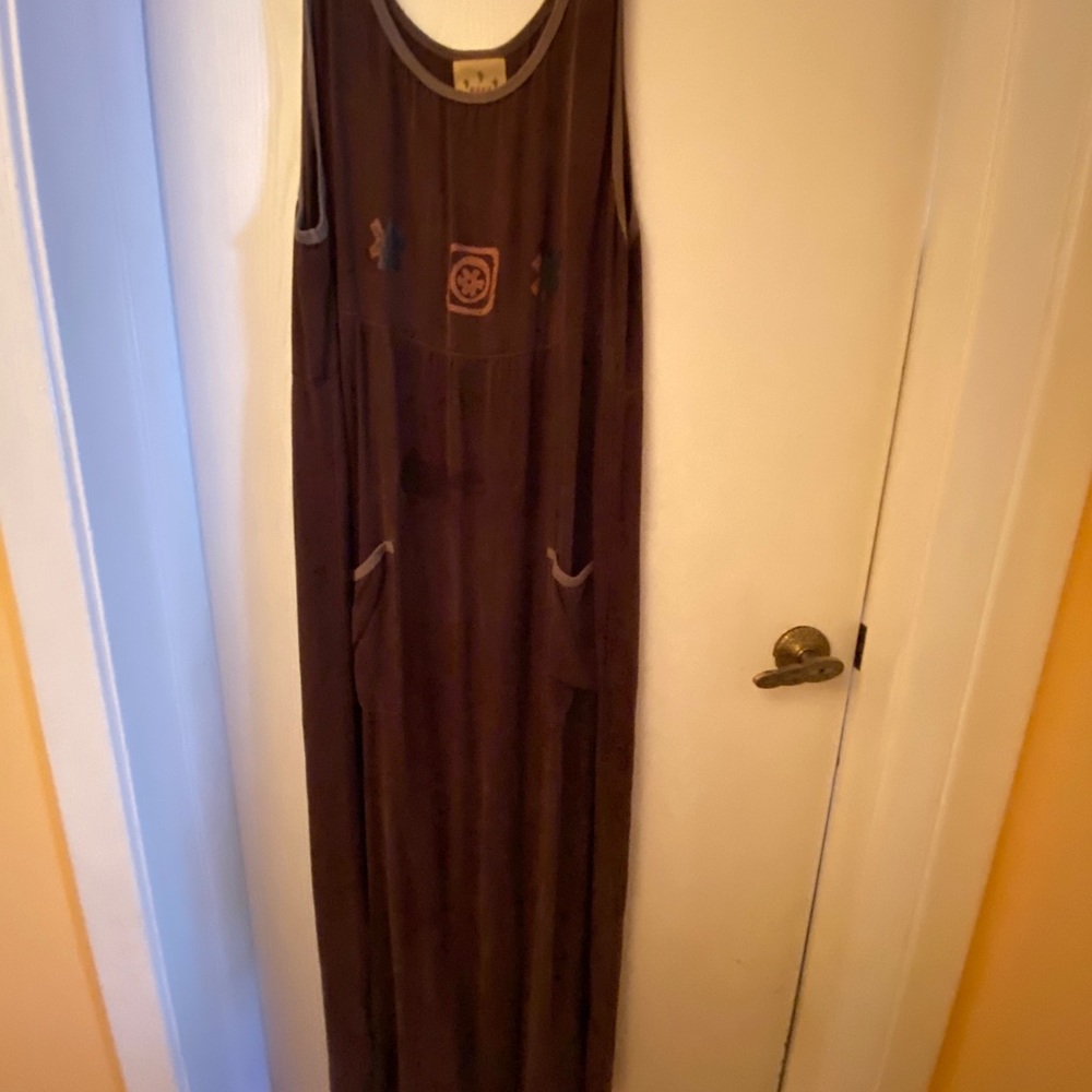 Vintage Blue Cactus long dress or jumper
